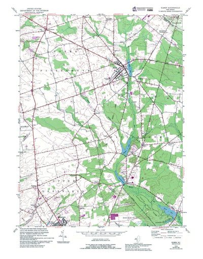 Western Michigan University NJ-Elmer: Authoritative US Topos 1953 digital map
