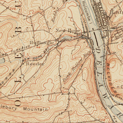 Western Michigan University NJ-PA-Lamberville: Authoritative US Topos Historic 1906 digital map