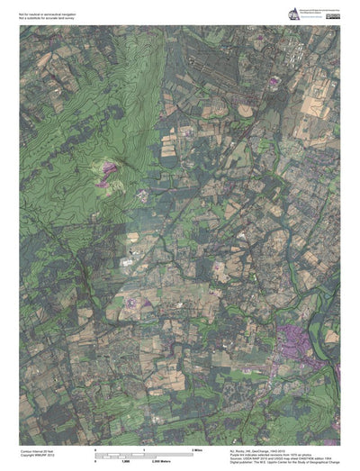 Western Michigan University NJ-Rocky Hill: GeoChange 1942-2010 digital map