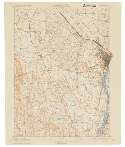 Western Michigan University NY-Albany: Authoritative US Topos Historic 1898 digital map