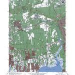 Western Michigan University NY-Bellport: Authoritative US Topos 1967 digital map