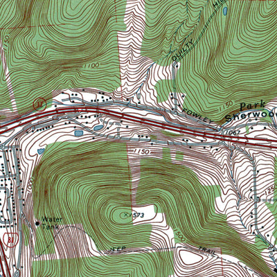 Western Michigan University NY-Binghamton East: Authoritative US Topos 1968 digital map