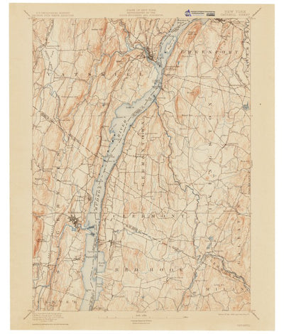 Western Michigan University NY-Catskill: Authoritative US Topos Historic 1895 digital map