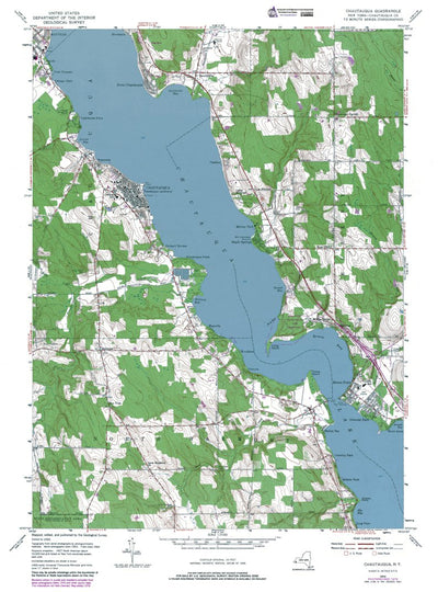 Western Michigan University NY-Chautauqua: Authoritative US Topos 1954 digital map