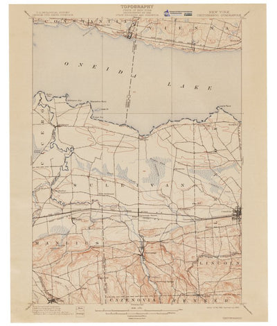 Western Michigan University NY-Chittenango: Authoritative US Topos Historic 1902 digital map