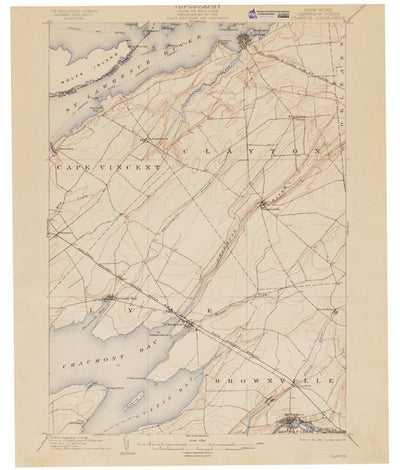 Western Michigan University NY-Clayton: Authoritative US Topos Historic 1903 digital map