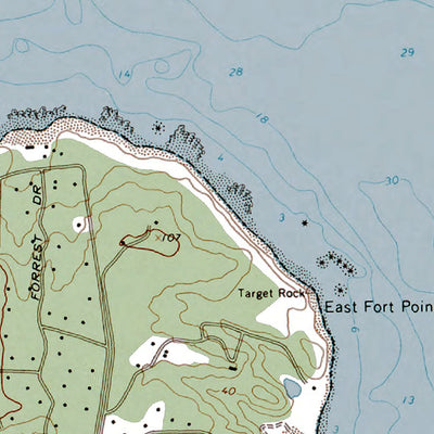 Western Michigan University NY-CT-Lloyd Harbor: Authoritative US Topos 1967 digital map