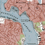 Western Michigan University NY-CT-Lloyd Harbor: Authoritative US Topos 1967 digital map