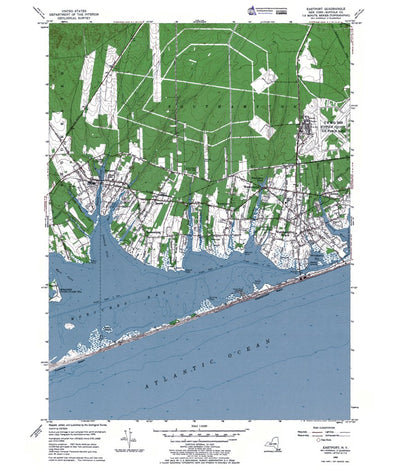 Western Michigan University NY-Eastport: Authoritative US Topos 1956 digital map