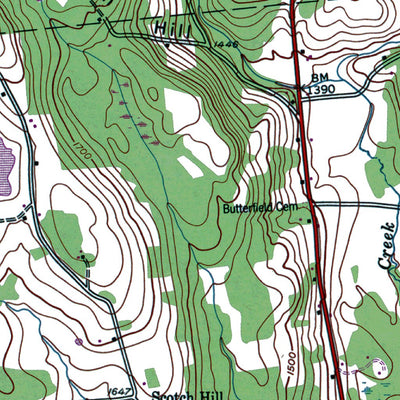 Western Michigan University NY-Hartwick: Authoritative US Topos 1943 digital map