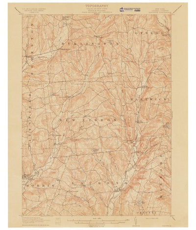 Western Michigan University NY-Hartwick: Authoritative US Topos Historic 1912 digital map