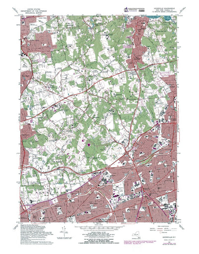 Western Michigan University NY-Hicksville: Authoritative US Topos 1967 digital map