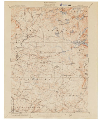 Western Michigan University NY-Lassellsville: Authoritative US Topos Historic 1903 digital map