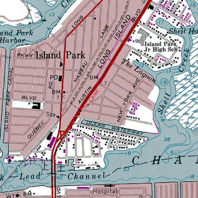 Western Michigan University NY-Lawrence: Authoritative US Topos 1966 digital map