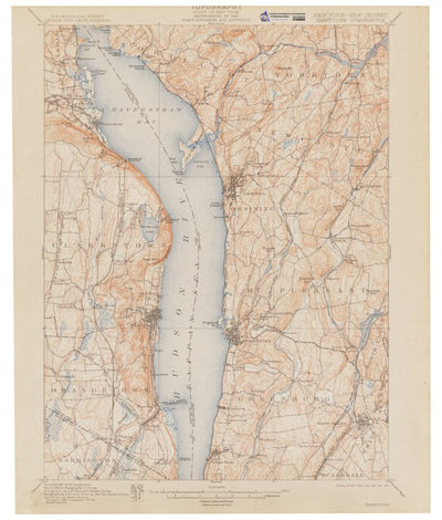 Western Michigan University NY-NJ-Tarrytown: Authoritative US Topo Historic 1902 digital map