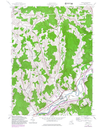 Western Michigan University NY-Otego: Authoritative US Topos 1943 digital map