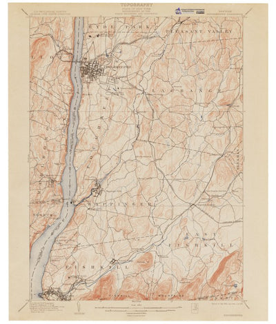 Western Michigan University NY-Poughkeepsie: Authoritative US Topos Historic 1903 digital map