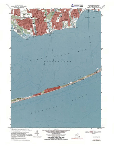 Western Michigan University NY-Sayville: Authoritative US Topos 1967 digital map