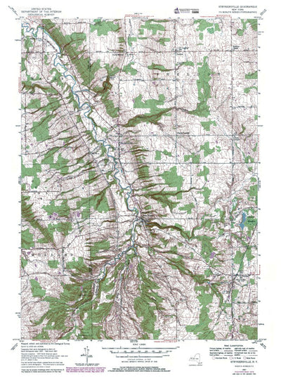 Western Michigan University NY-Strykersville: Authoritative US Topos 1957 digital map