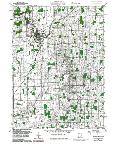 Western Michigan University OH-MI-Morenci: Authoritative US Topos 1971 digital map