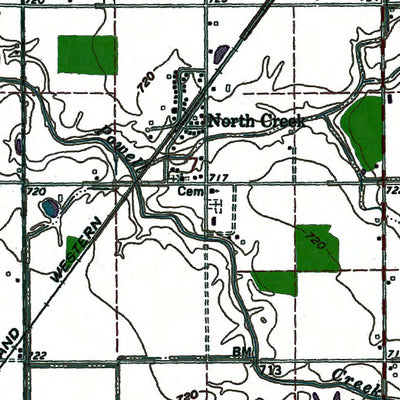 Western Michigan University OH-New Bavaria: Authoritative US Topos 1973 digital map