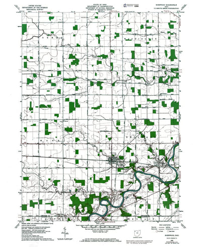 Western Michigan University OH-Sherwood: Authoritative US Topos 1973 digital map