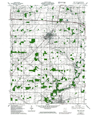 Western Michigan University OH-West Unity: Authoritative US Topos 1973 digital map