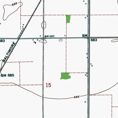 Western Michigan University OH-Weston: Authoritative US Topos 1960 digital map
