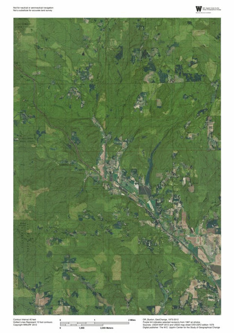 Western Michigan University OR-Buxton: GeoChange 1973-2012 digital map