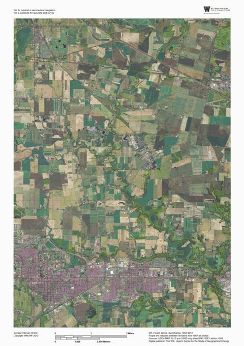 Western Michigan University OR-Forest Grove: GeoChange 1954-2012 digital map