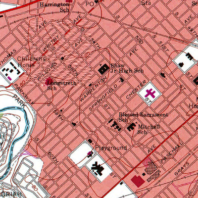 Western Michigan University PA-NJ-Philadelphia: Authoritative US Topos 1967 digital map