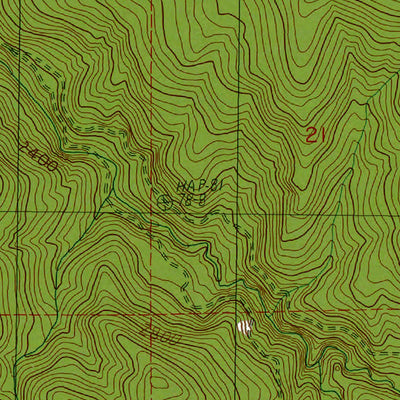 Western Michigan University WA-Anderson Lake: Authoritative US Topos 1987 digital map