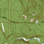 Western Michigan University WA-Bald Hill: Authoritative US Topos 1990 digital map