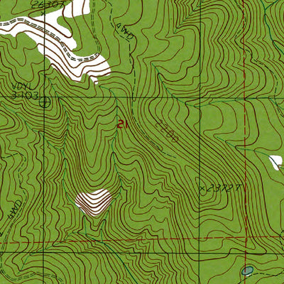 Western Michigan University WA-Bernier Creek: Authoritative US Topos 1985 digital map