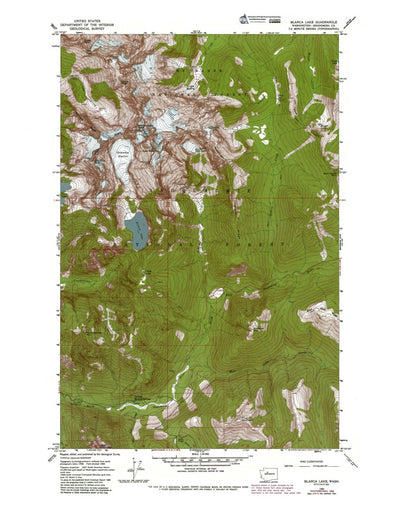 Western Michigan University WA-Blanca Lake: Authoritative US Topos 1965 digital map