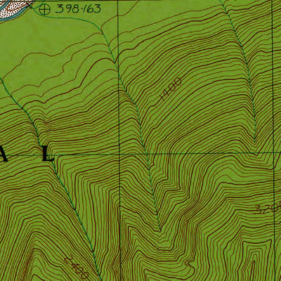 Western Michigan University WA-Bob Creek: Authoritative US Topos 1990 digital map