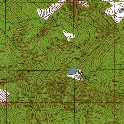 Western Michigan University WA-Bob Creek: Authoritative US Topos 1990 digital map