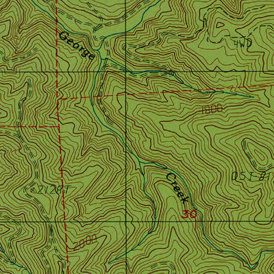Western Michigan University WA-Boistfort Peak: Authoritative US Topos 1986 digital map