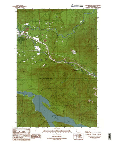 Western Michigan University WA-Chester Morse Lake: Authoritative US Topos 1989 digital map