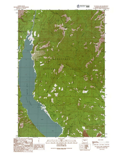 Western Michigan University WA-Cle Elum Lake: Authoritative US Topos 1989 digital map