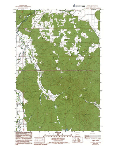 Western Michigan University WA-Curtis: Authoritative US Topos 1986 digital map