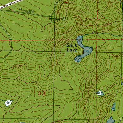 Western Michigan University WA-Cyclone Creek: Authoritative US Topos 1986 digital map