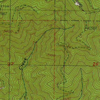 Western Michigan University WA-Cyclone Creek: Authoritative US Topos 1986 digital map