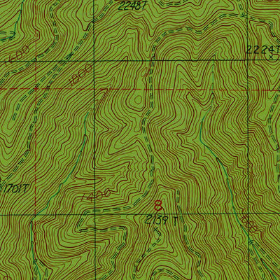 Western Michigan University WA-Dry Bed Lakes: Authoritative US Topos 1990 digital map