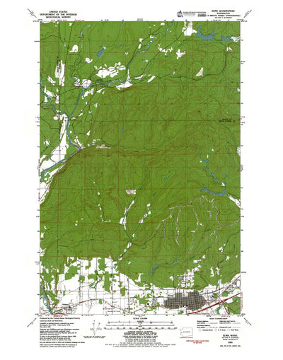 Western Michigan University WA-Elma: Authoritative US Topos 1981 digital map