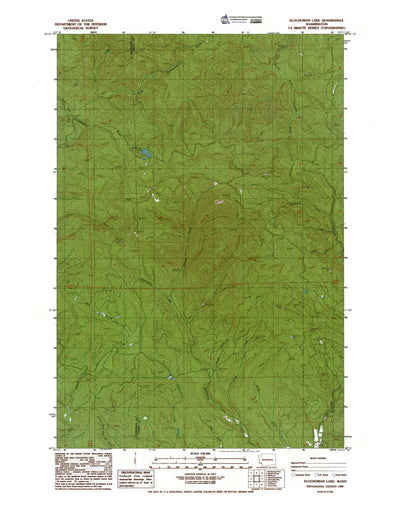Western Michigan University WA-Elochoman Lake: Authoritative US Topos 1986 digital map
