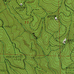 Western Michigan University WA-Georges Peak: Authoritative US Topos 1985 digital map