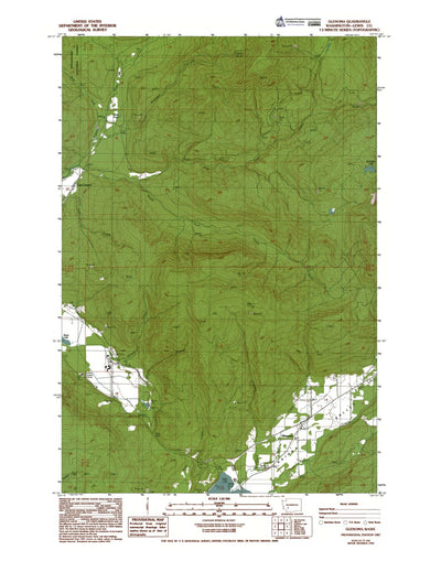 Western Michigan University WA-Glenoma: Authoritative US Topos 1987 digital map