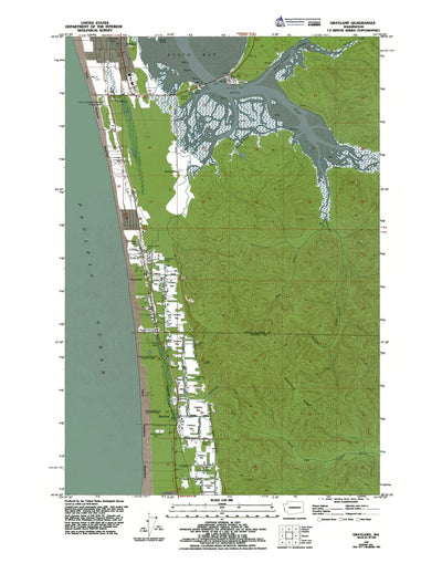 Western Michigan University WA-Grayland: Authoritative US Topos 1956 digital map