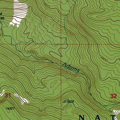 Western Michigan University WA-Green Mountain: Authoritative US Topos 1994 digital map